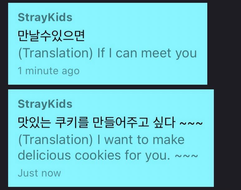 some of his vlive fan chats 