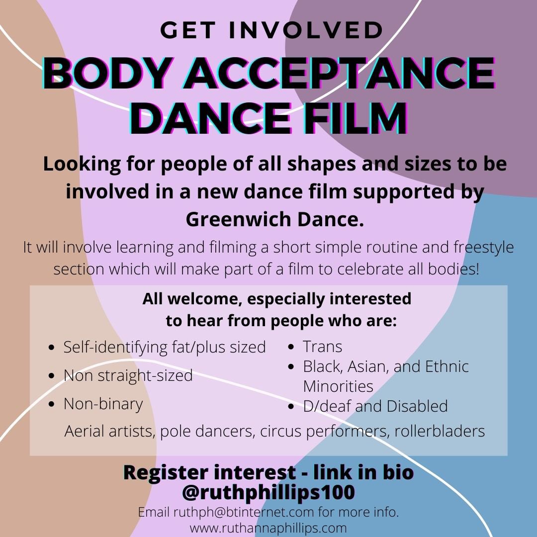 ruthphillips100's tweet photo. Super excited to launch this call out for a dance film I’m making with @GreenwichDance, mentored by the amazing @sarahblanc ✨ I’m looking for people, dancers and non dancers, to get involved!

You can register interest via the link in my bio. DM with any qus! And please share 🌎 https://t.co/4NrRnN6lMa