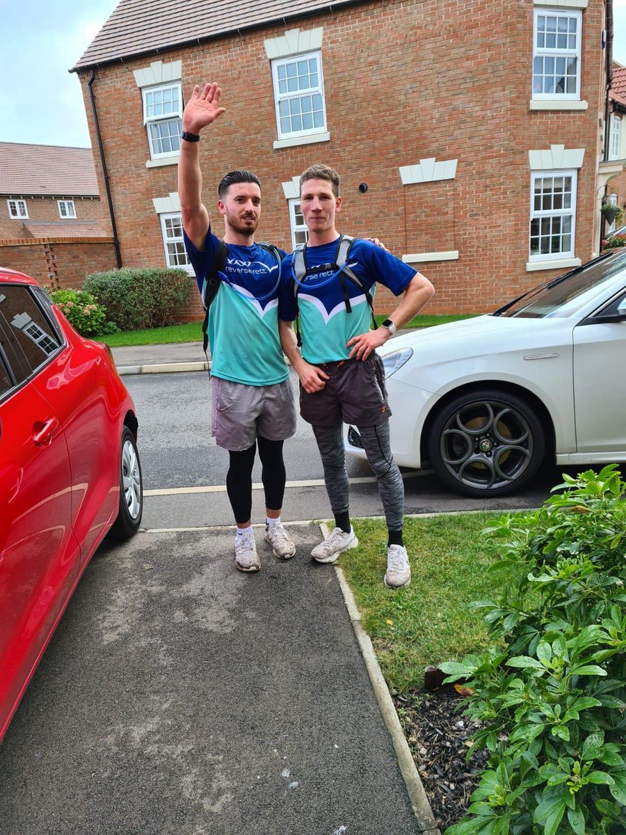 BulletBowen's tweet photo. Many thanks to everyone that sponsored me today doing the virtual London Marathon - completed with my mate Stef in 4:06:31 raised for the Charity Reverse Rett. Next time I won’t be doing it down a muddy canal 🤣🏃‍♂️ https://t.co/1fyCFwxyAW