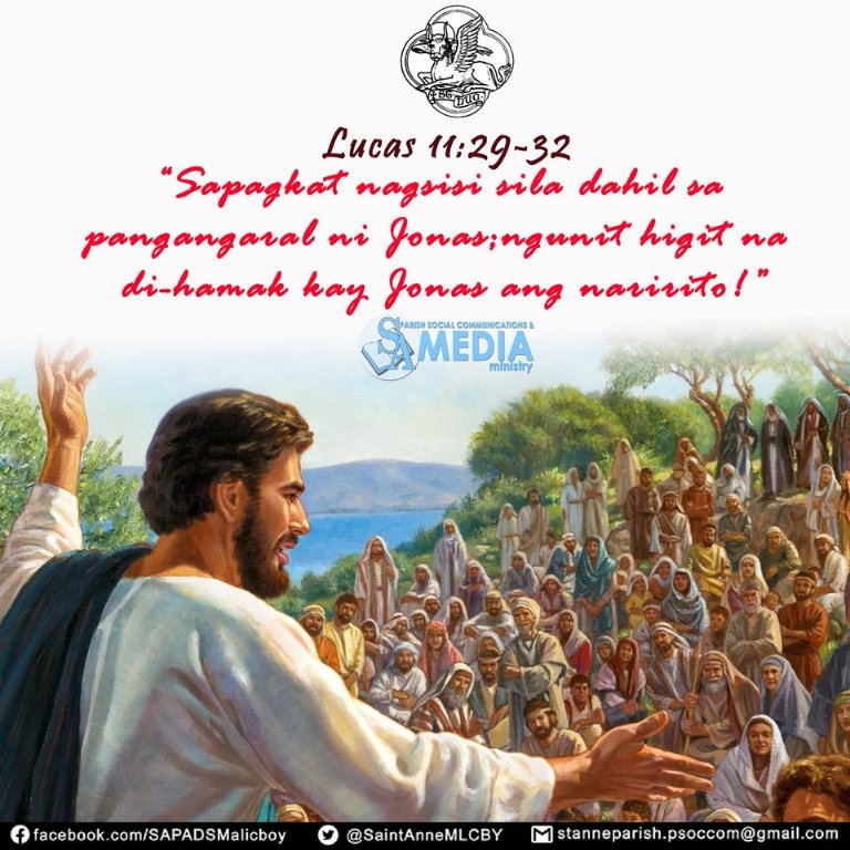 sapadsmalicboy's tweet photo. Daily Gospel: Lucas 11, 29-32
#DailyGospel101 https://t.co/KkHpUxOUyY