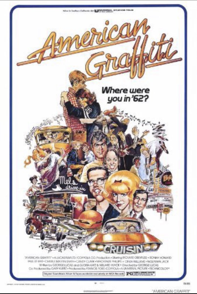 Lightness, realness and look back at our youth ran through these films... an excellent Sally Field in  #NormaRae a luminous Jill Clayburgh in  #AnUnmarriedWoman  #AmericanGraffiti  #BreakingAway ..