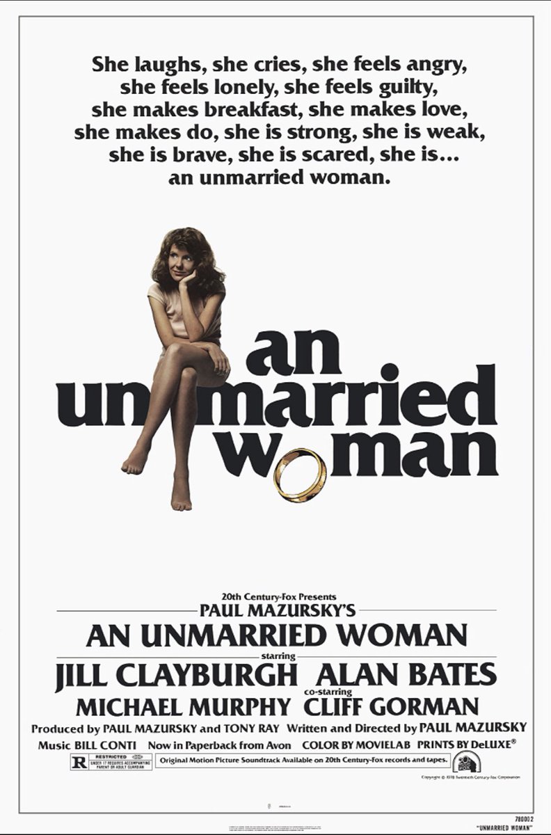 Lightness, realness and look back at our youth ran through these films... an excellent Sally Field in  #NormaRae a luminous Jill Clayburgh in  #AnUnmarriedWoman  #AmericanGraffiti  #BreakingAway ..