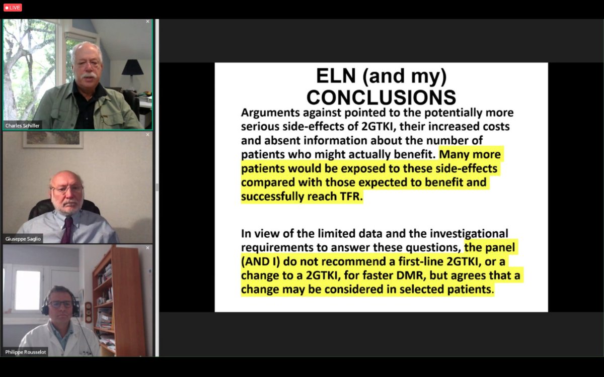 LMC_PACIENTES's tweet photo. 22nd ANNUAL JOHN GOLDMAN E-CONFERENCE ON
#CML:
DEBATE: “SWITCH TO A MORE POTENT DRUG TO GAIN ELIGIBILITY FOR #TFR?”
Chair: Philippe Rousselot
Against: Charles Schiffer
For: Giuseppe Saglio
October 4, 2020
#iCMLf #ESHCML2020 #LMC
@cmlnet @sehh_es @SEHHJoven @espGELMC https://t.co/zqTdJW63KE