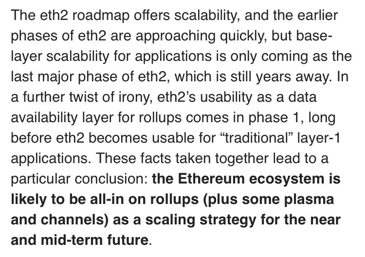 Update:  https://ethereum-magicians.org/t/a-rollup-centric-ethereum-roadmap/4698