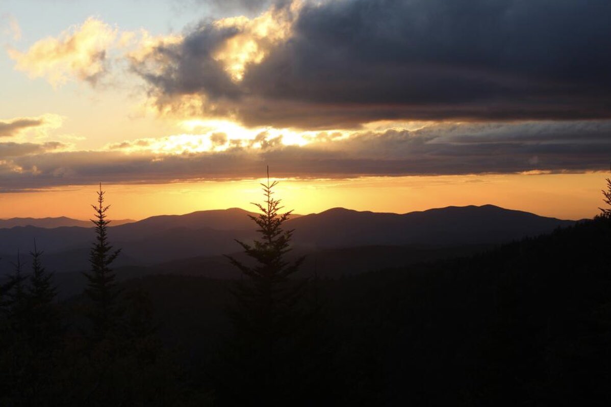 Sun continues to go down at Clingman’s Dome