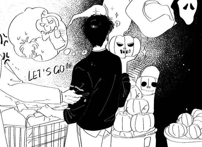 Eiji was thinking about Halloween??✨
A:??? 