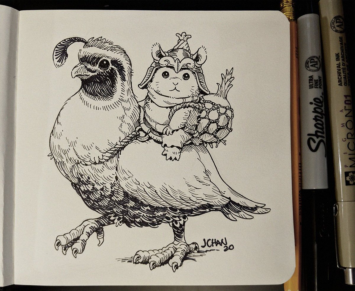 the second ink drawing! i borrowed a fine-liner from my sister, so i could use thinner line variety! i still don't really know what i'm doing but having fun figuring it out? 