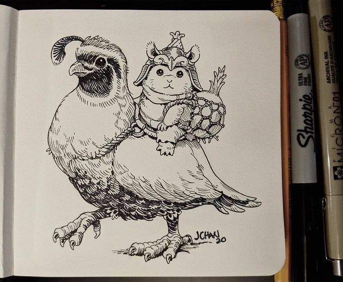 the second ink drawing! i borrowed a fine-liner from my sister, so i could use thinner line variety! i still don't really know what i'm doing but having fun figuring it out? 