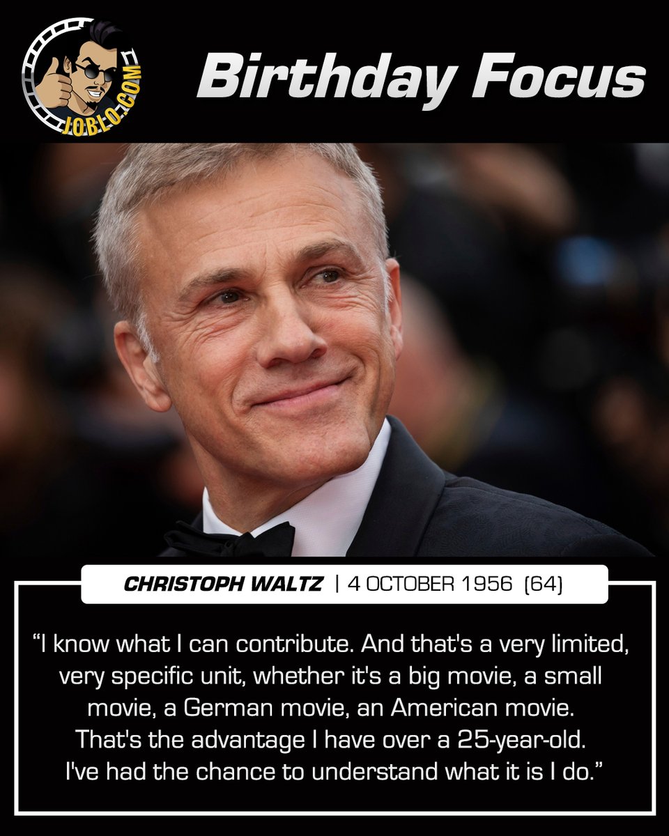 Wishing a very happy 64th birthday to Christoph Waltz! 