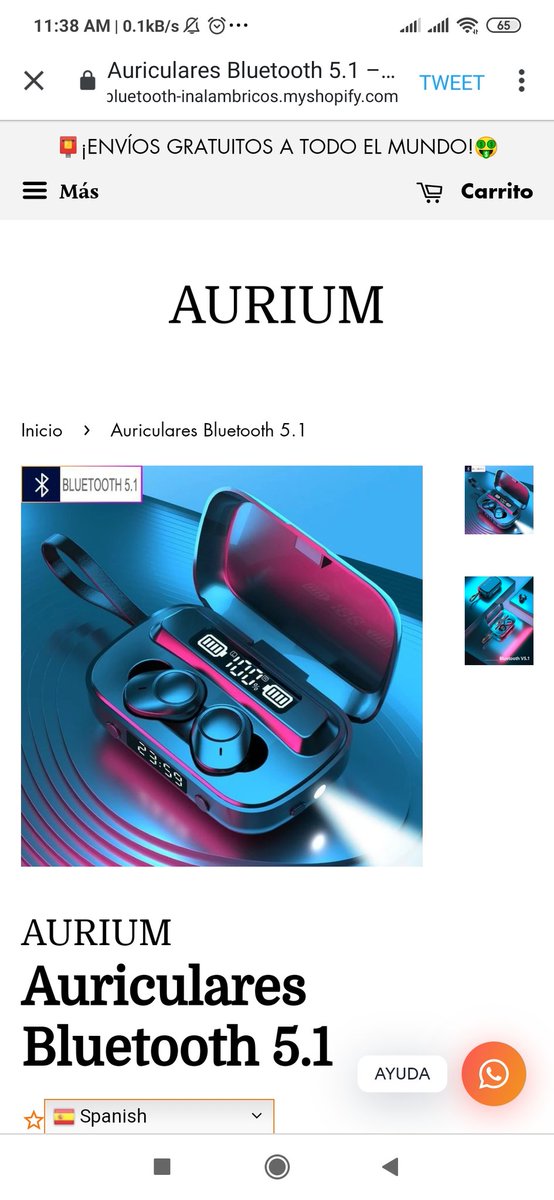 ▪️▪️ NUEVO SPONSOR ▪️▪️

!NOS COMPLACE ANUNCIAR NUESTRO NUEVO SPONSOR! 

WELCOME! <a href="/AURIUM_ES/">AURIUM</a> 

ES TODO UN HONOR TRABAJAR CON USTEDES💪

☑️ VISITA SU WEB …-bluetooth-inalambricos.myshopify.com Y REVISA TODOS SUS PRODUCTOS, ADEMÁS SI USAS NUESTRO CÓDIGO (MivAurium) OBTENDRÁS UN 10% DE DESCUENTO😏