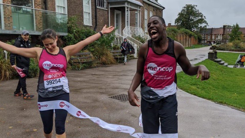 Look who has just completed 26.2 miles. 👀

A massive well done to Aaron Plummer who has raised nearly £25,000 for <a href="/mencap_charity/">Mencap</a>! 🤯

How about we all help to make sure he reaches his target: bit.ly/34oTwC8

#LondonMarathon  
#The40thRace