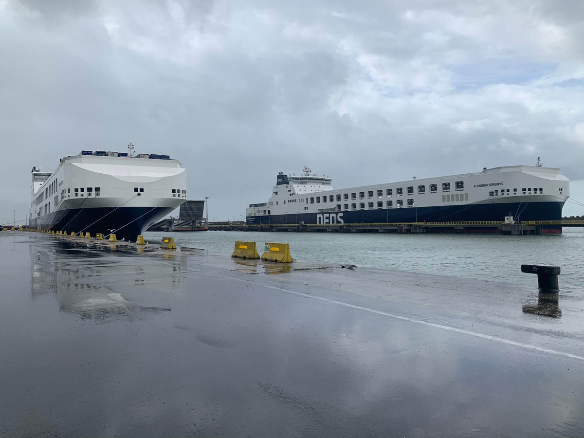 Sunday,
Meeting two of our Mega Vessels,
Humbria&amp;Flandria Seaways in Zeebrugge!