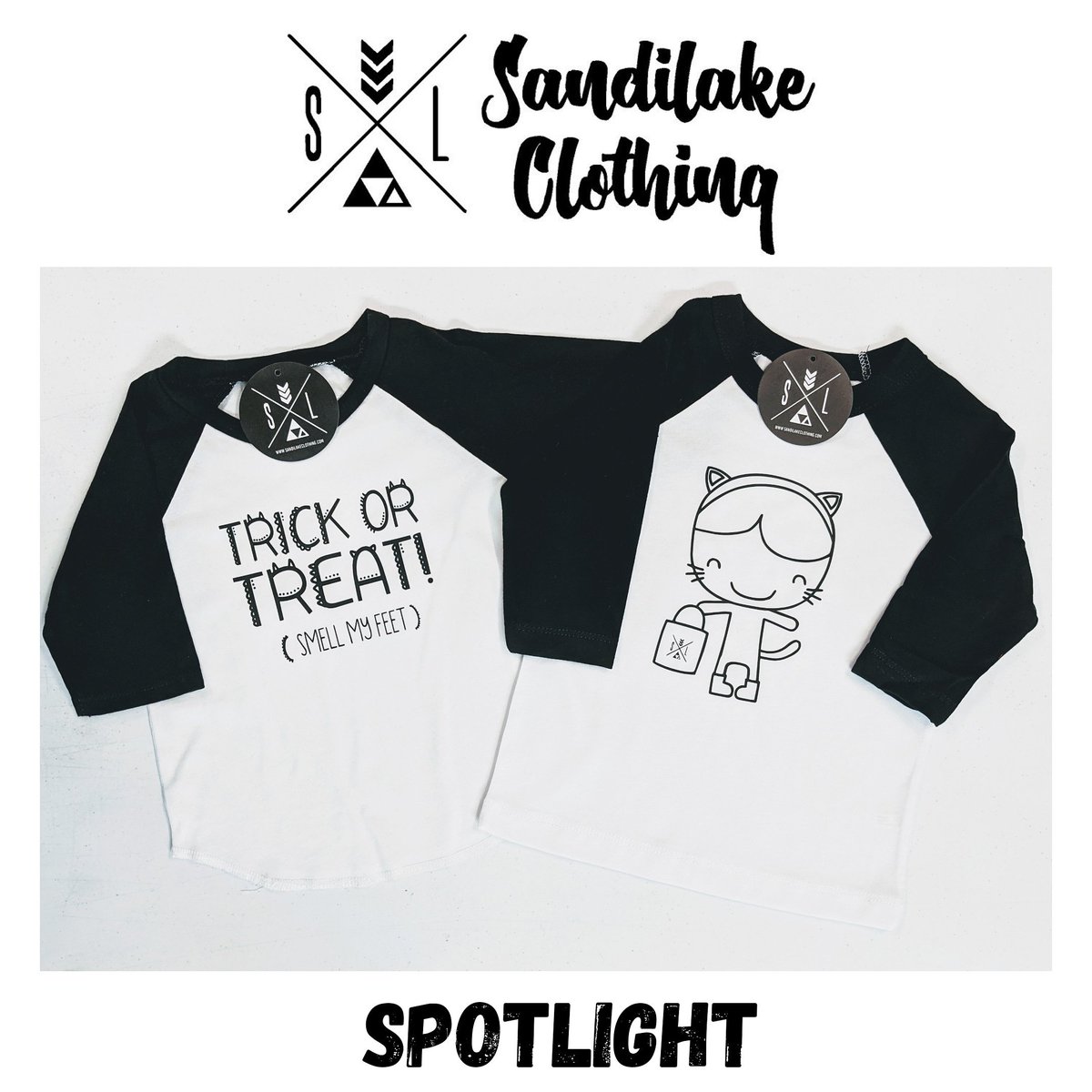 Two of our most popular Halloween tees. They come in white, black and this fav baseball tee. Just $15
#sundaysale #trickortreat #smellmyfeet #halloweentee #blackcat #costume #twinning #celebrateallmonth #unisexclothing #sandilakespotlight