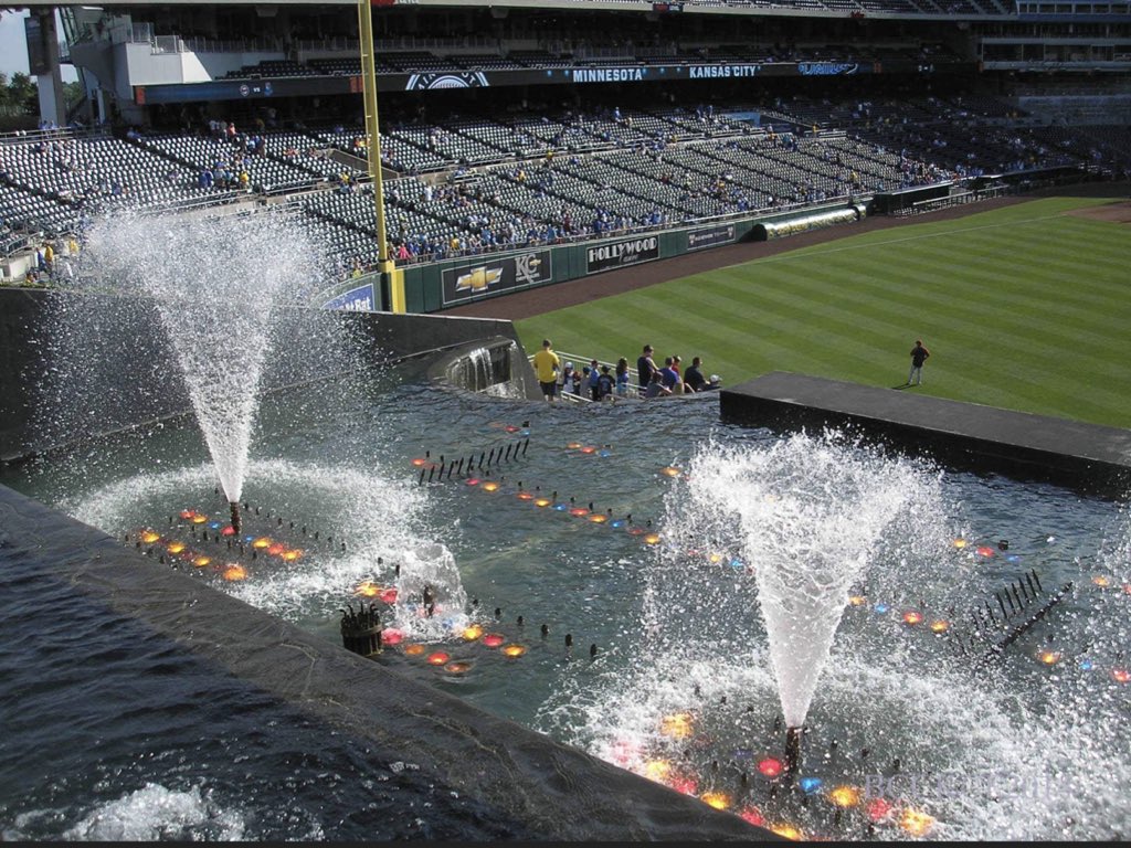 Best: Kauffman Stadium. The scoreboard here is fantastic, but don’t think anyone is going to disagree with fountains being the best feature of Kauffman Stadium.  #Royals
