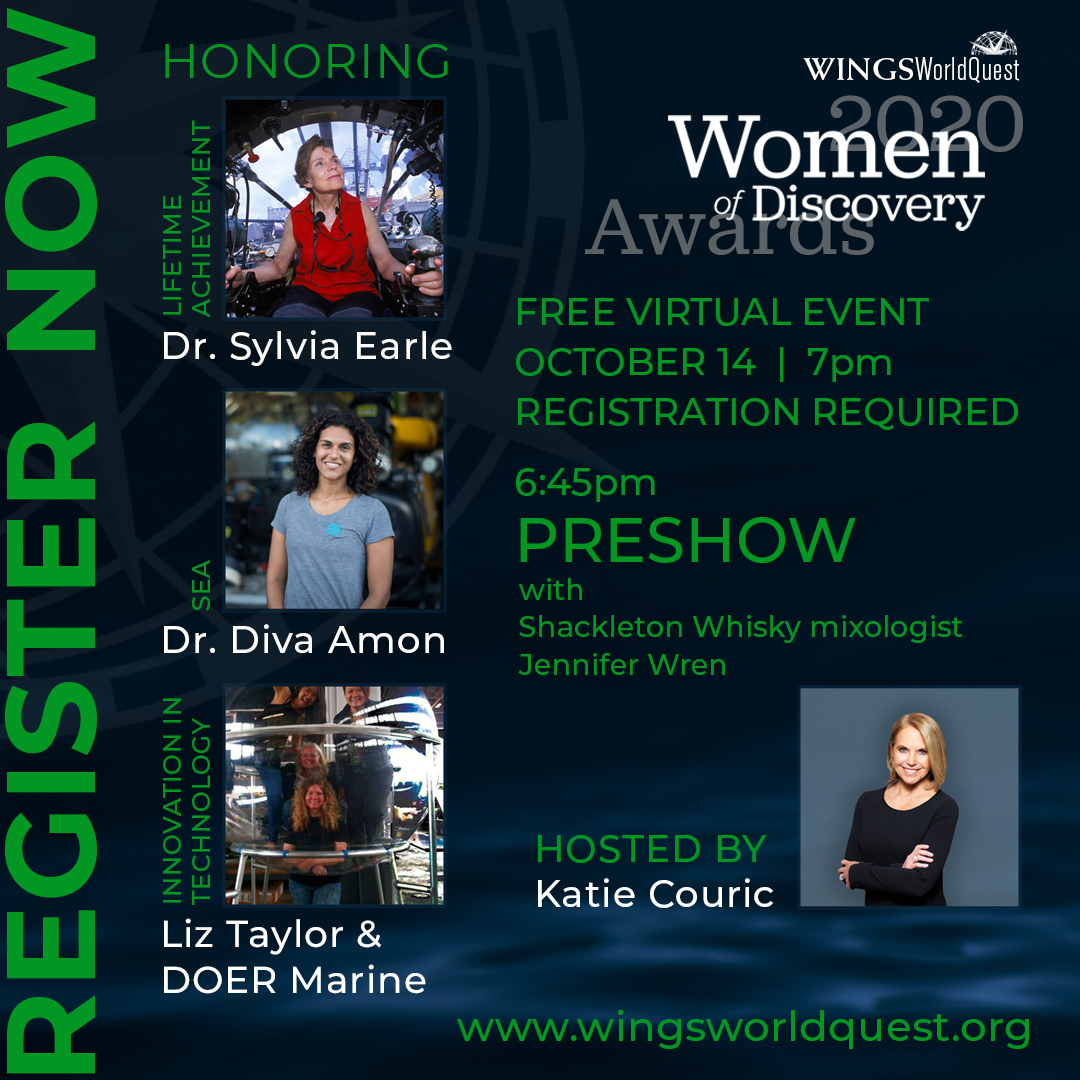 Let's start looking forward to good things! WINGS WorldQuest Women of Discovery Awards is online and free this year. @WingsWorldQuest