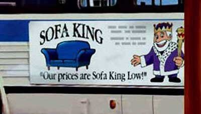 A reminder of the classic banned Northampton sofa ad