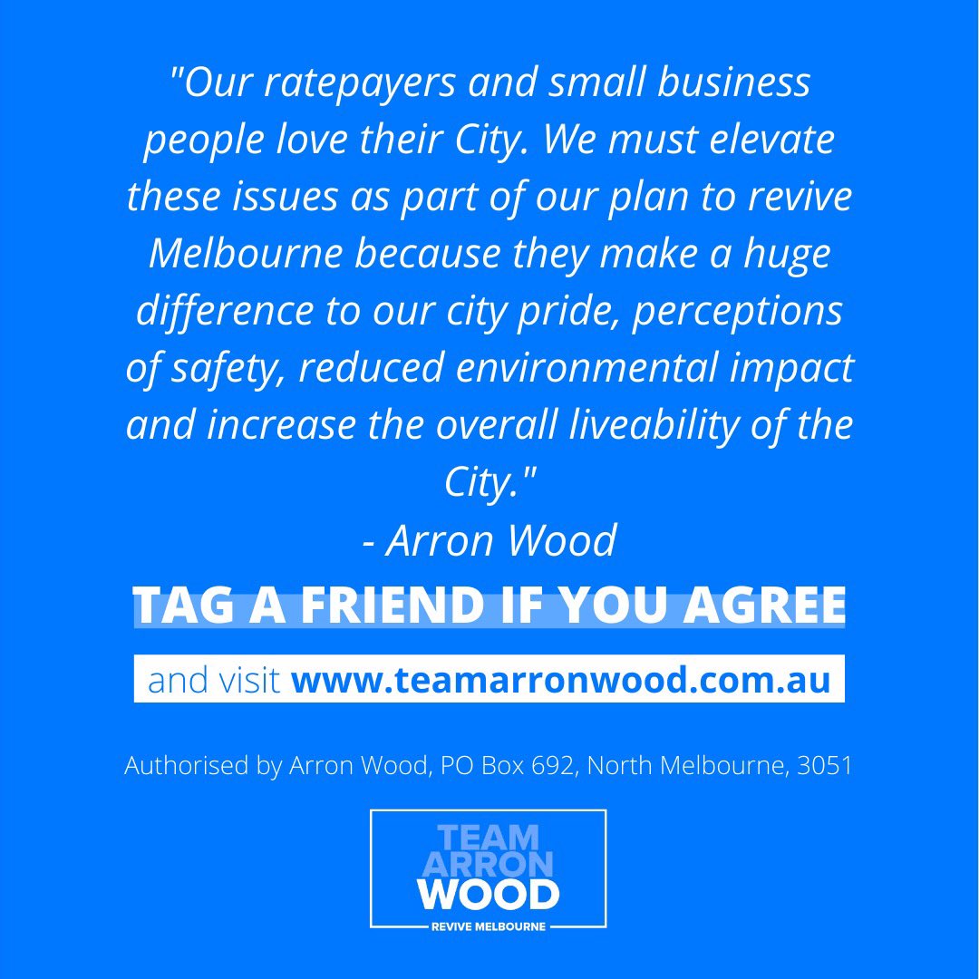 It’s the little things that make Melbourne big, and I’ve heard first-hand from residents and small businesses that City cleanliness is important. That’s why I’ll put in place a City Clean Up Plan to clean up the City and create opportunities for long term unemployed Melburnians.