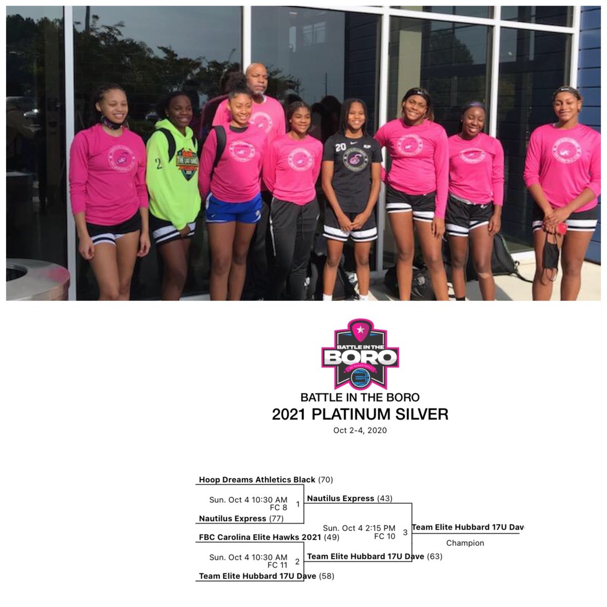 sessmo237's tweet photo. I cannot be prouder of this group. Finished with a 🏆⁦@JadaSession⁩ ⁦@_JaydaLowe⁩ ⁦@kaylastafford28⁩ ⁦@tayawill21⁩ ⁦@kiiaarahh⁩ ⁦@AsiaGant9⁩ ⁦@autumnphill2⁩ ⁦@HubbardCoach⁩ ⁦⁦@BattleintheBoro⁩ ⁦@LBI_Carolina⁩ https://t.co/zCiOptvTcA