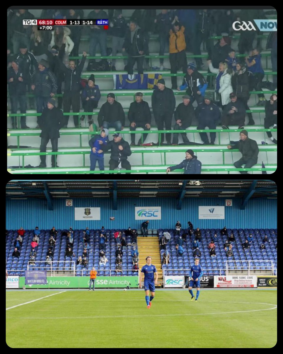 GAA social distance v SSE Airtricity league social distance 👀