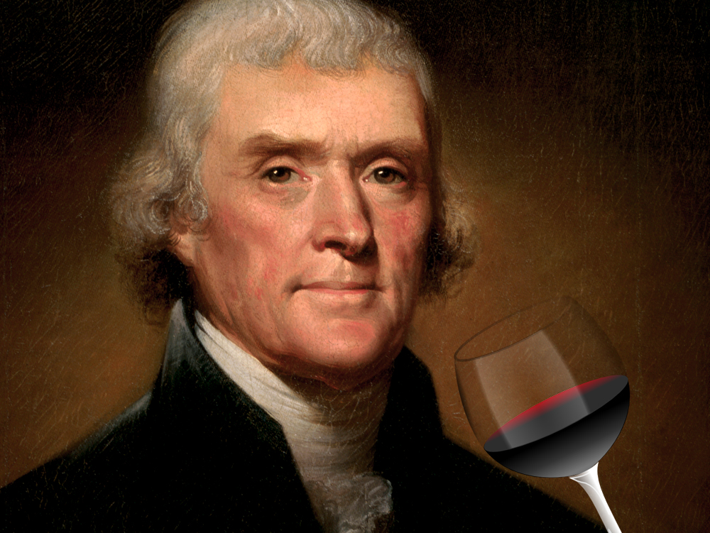 2/ Thomas Jefferson was America’s first famous wine buff.He traveled to French wine regions and studied viticulture.He even had 20,000 bottles of wine at the White House.