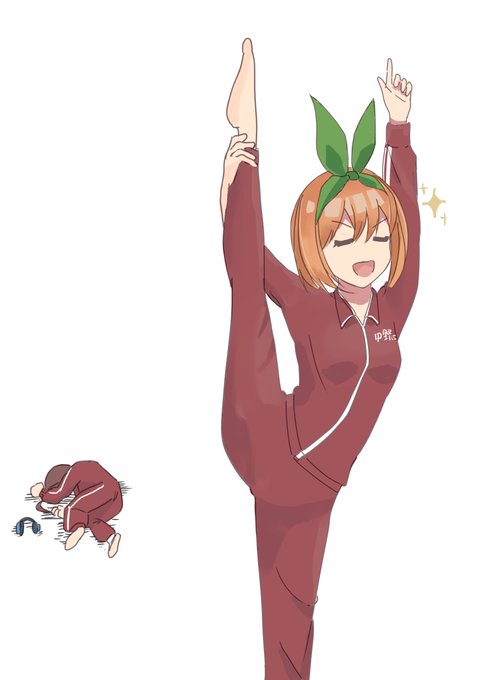 フェイさんがTwitterに投稿した中野四葉(五等分の花嫁)のイラスト。