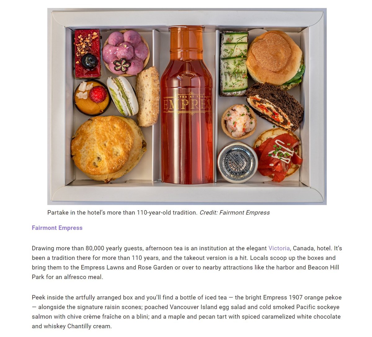 Congrats to @fairmontempress for being one of the "5 Hotel Afternoon Teas You Can Order To Go" as selected by the Forbes Travel Guide.  Well done Empress team, well done! Also happy to see my photographs used in the piece. #fairmontempress #yyj #afternoontea #teatogo #victoriabc