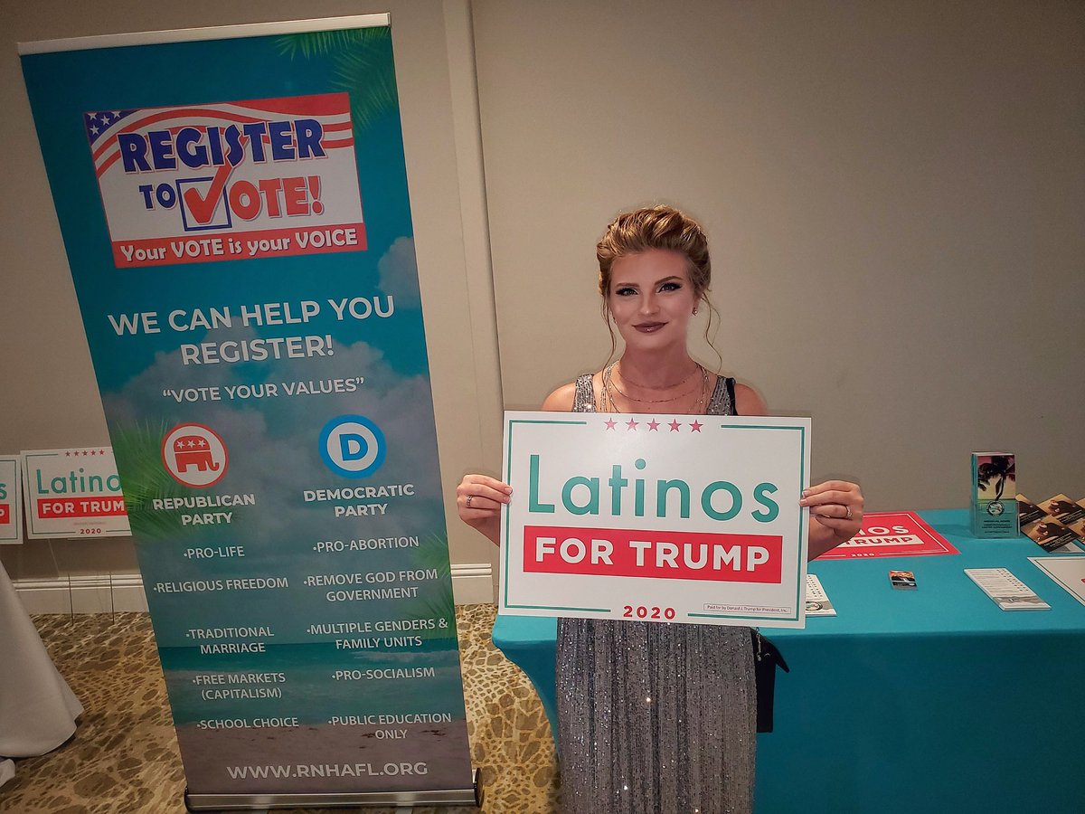 KaitMarieox's tweet photo. Big thanks to the Republican National Hispanic Assembly for inviting me to their Black &amp; White Gala last night! Don't be surprised when Trump wins the Hispanic vote this year! #LatinosForTrump https://t.co/ThWMThe8Pn