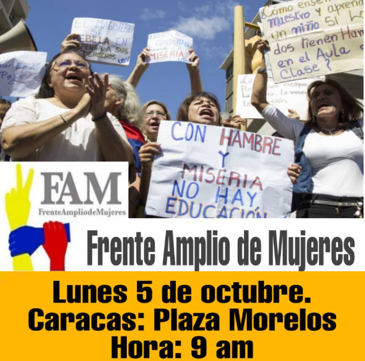 Mañana, desde Plaza Morelos, las mujeres estaremos acompañando a los maestros en protesta pacífica por sus derechos y reivindicaciónes. #MaestrosXSusDerechos