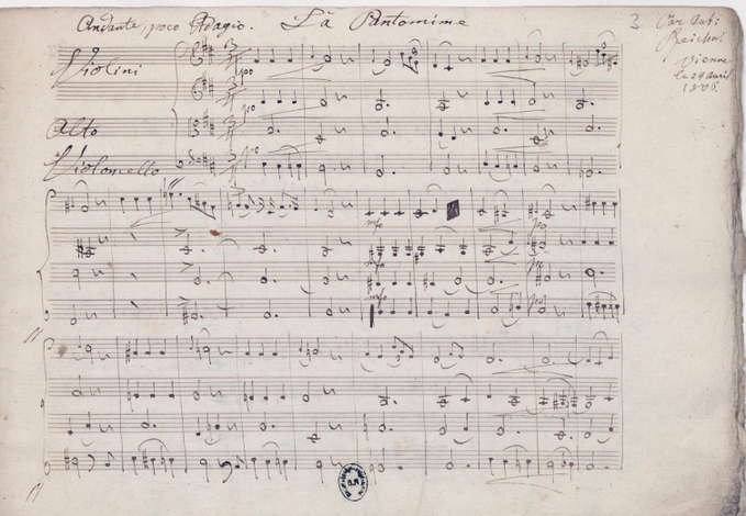 MozartCircle's tweet photo. 8-REICHA: PANTOMIME 24 APRIL 1806
This #Reicha piece (@laBnF #MS12020) has a clear date/place: Vienna 24 April 1806!
&amp; 12 piece of #QuatuorScientifique must belong to same period 1803/1806!
#Pantomime is actually a #SturmUndDrang mythological story on #Genius &amp; #Immortality! https://t.co/IDrBhPGNDp