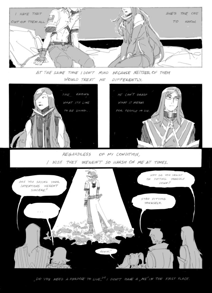 a tiny #talesoftheabyss comic i doodled a while ago solely for fun and practice (major spoilers for a ps2 jrpg!) 