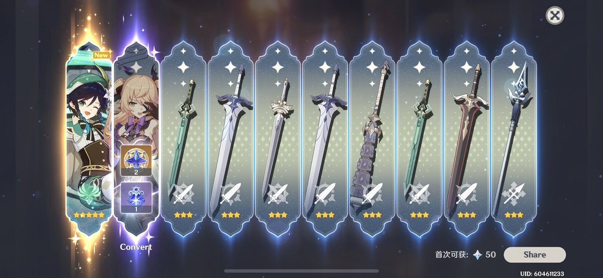 code72hrs's tweet image. Wtaf is my luck #GenshinImpact