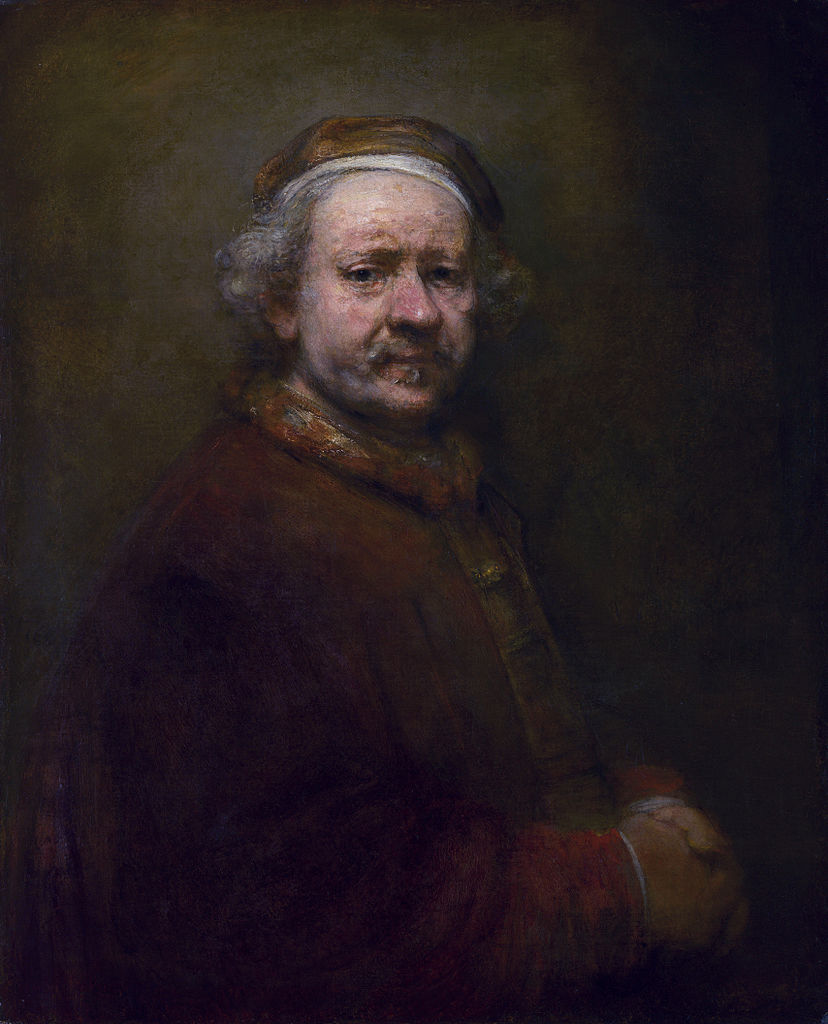 In this thread, HF [ http://bit.ly/HistoryFacesApp ] offered 6 Rembrandt self-portraits. Do they, “form a unique and intimate biography, in which the artist surveyed himself without vanity and with the utmost sincerity,” as per Wiklipedia? We cut & paste... you decide. #OTD#Rembrandt