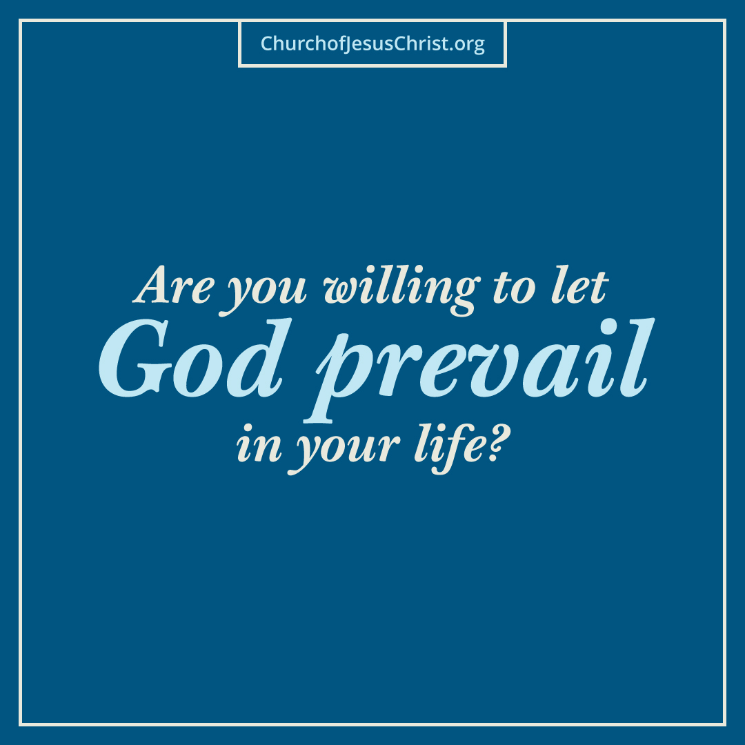 God does not love one race more than another. He invites all to come unto Him, “black and white, bond and free, male and female” (2 Nephi 26:33). 

The question for each of us, regardless of race, is the same. Are you willing to let God prevail in your life? #GeneralConference