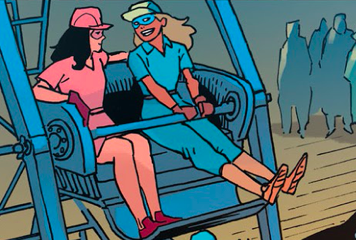 Her last two appearances in Bombshells are in #76 and #82. In 76 we see her and Kathy on a ferris wheel and that's it. In 82 we see a flashback to Lois's rescue by the Batgirls and they actually put Bette in this time.