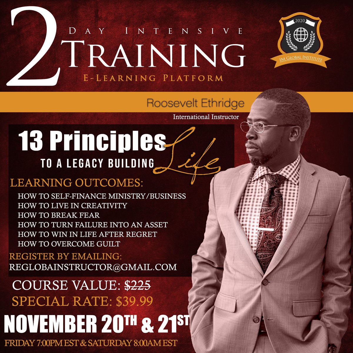 EROEU's tweet image. Registration is open for this 2 Day Intensive Training. #GlobalLeader #globalvoice #globalinstructor