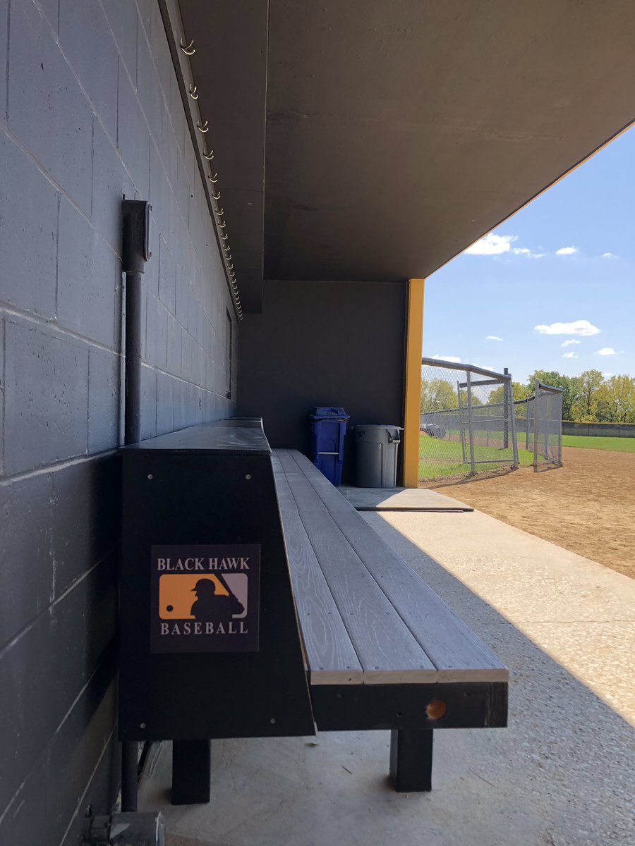 Our new bench is installed!

Thanks to BHC Baseball Alum - Jake Sharp (<a href="/JSharpie18/">Jake Sharp</a>) for helping today!