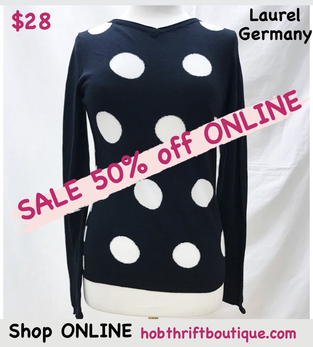 Great #DesignerFashion and #vintage discounts ONLINE now hobthriftboutique.com #thriftstorefinds #vintagefashion #vintagecanada #thriftboutique