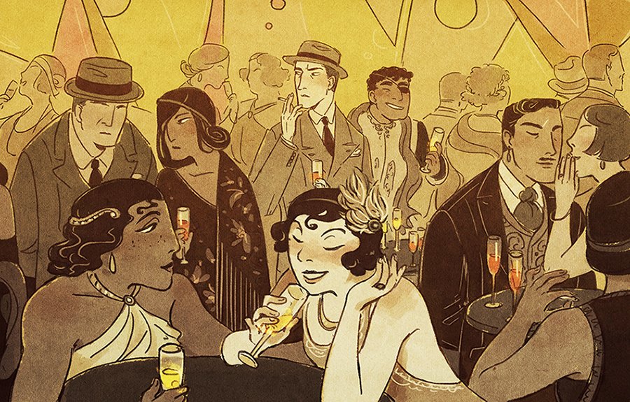 Holy shit this blew up! Please read my comic about colour bootleggers trying to open a colour speakeasy in a greyscale 1920s world, where I try to put this complaint into practice!  http://www.shaderunners.com 