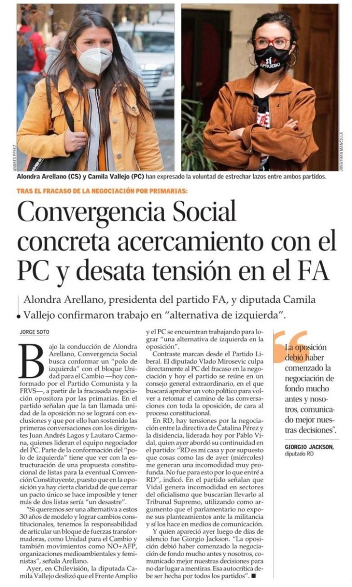 Alo__arellano's tweet photo. Las fuerzas de cambio que queremos construir una alternativa al modelo neoliberal tenemos la responsabilidad histórica de trabajar sobre la unidad, con nuestras legitimas diferencias, de cara al proceso constituyente y las elecciones que se vienen.✊🏾 https://t.co/BXFBI3a7Xy