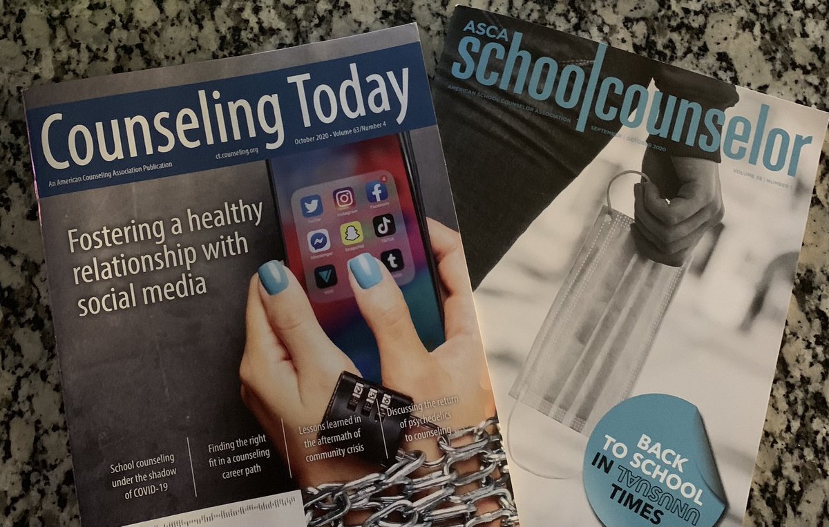 So many great articles in both publications this month. Be sure to check them out! <a href="/ASCAtweets/">ASCA</a> <a href="/ACA_CTOnline/">Counseling Today</a> #SchoolCounseling #SchoolCounselor