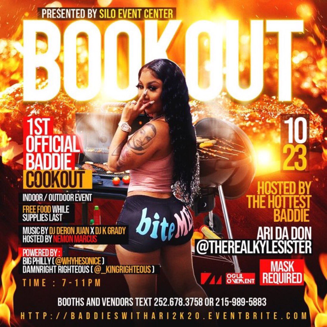 oh_datsfree's tweet photo. #GHOE CANCELLED BUT YANNO JASCITY GONE STEP 🤪
#JasCityEnt x #AceOfSpades Presents #BOOKOUT 🔥
@AriTheDon HOSTING 🥵
@DJKGRADY_JC W DA TUNED🎧
FREE FOOD WHILE SUPPLIES
LAST & BRING YOUR MASK 😷
SCORPIOS COME OUT ♏️
TICKETS AND BOOTHS AVAILABLE‼️
https://t.co/39RaKyku23 https://t.co/MVp8wKhMP5