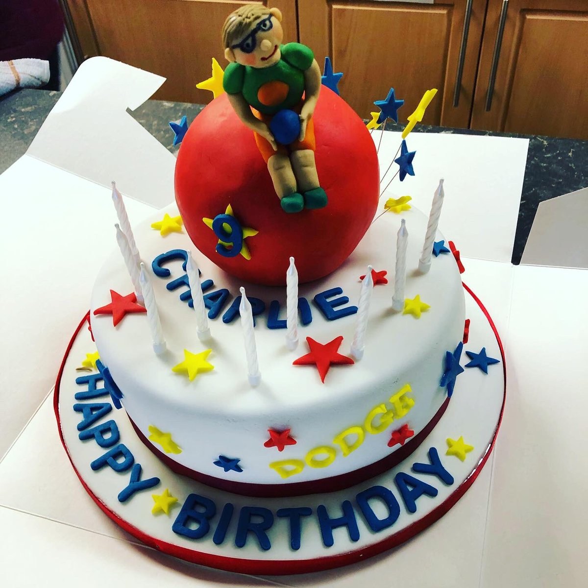 jbdodgeball's tweet photo. Another great dodgeball birthday party for Charlie! Definitely some future dodgeball stars in this group🤾‍♂️The birthday cake wasn’t bad either🍰
#dodgeball #birthday #party https://t.co/1AbQNQIowB