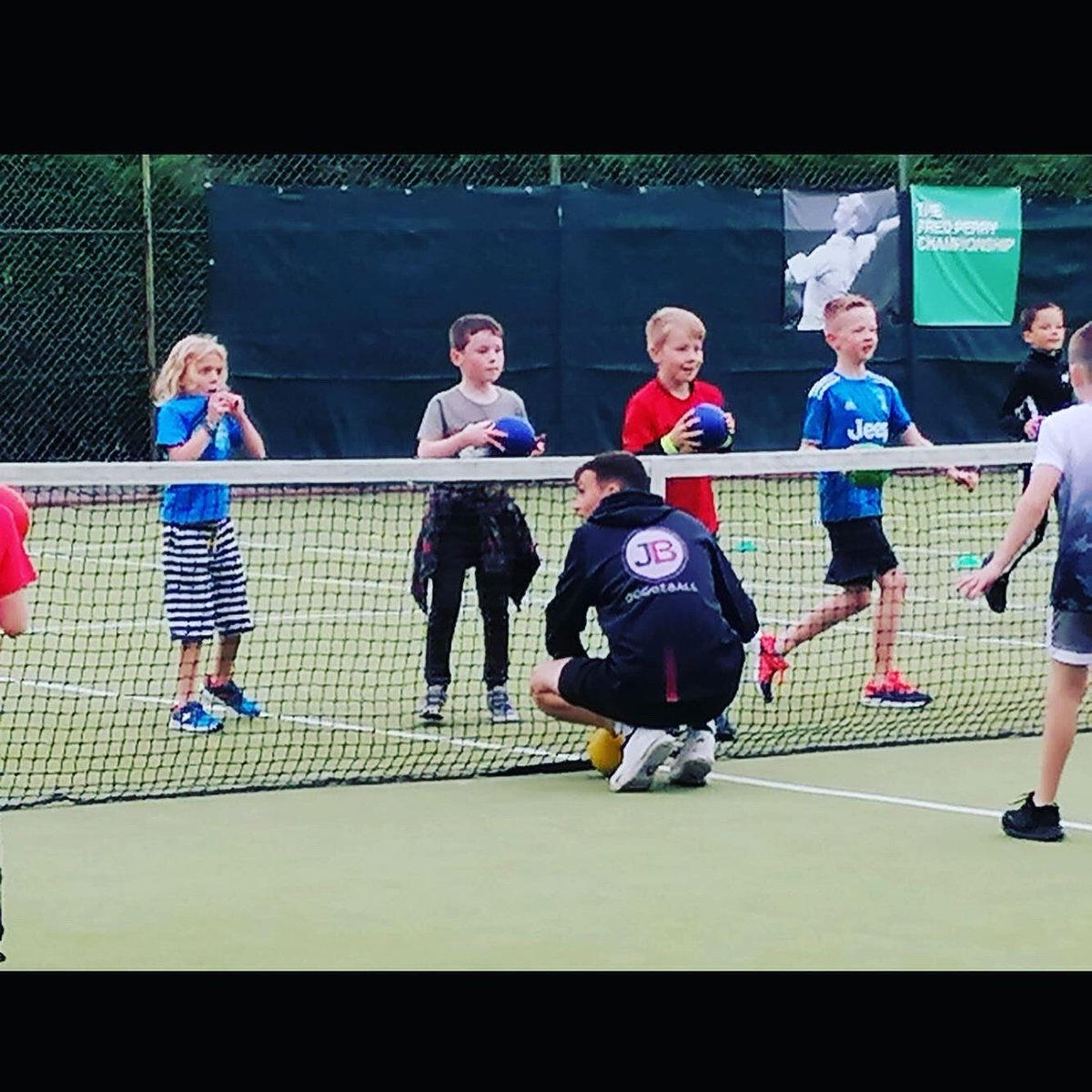 jbdodgeball's tweet photo. Another great dodgeball birthday party for Charlie! Definitely some future dodgeball stars in this group🤾‍♂️The birthday cake wasn’t bad either🍰
#dodgeball #birthday #party https://t.co/1AbQNQIowB