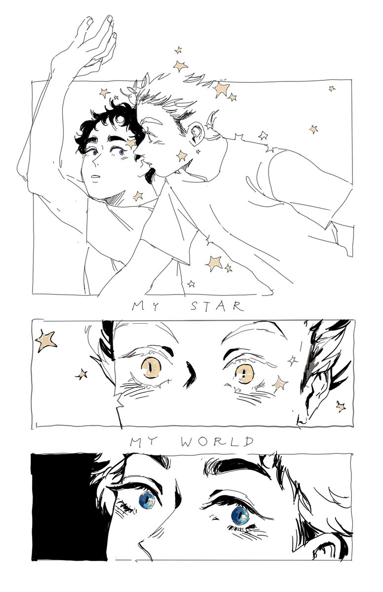Because Bokuto is a star living within Akaashis night blue eyes 