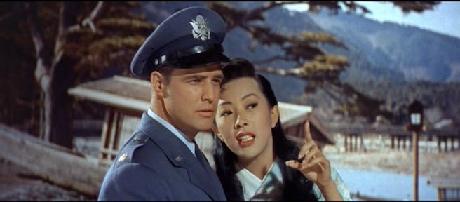 After Teahouse Of The August Moon wrapped, the next film Brando got his hands on was Sayonara (1957) which was night and day compared to Teahouse of the August Moon (1956)