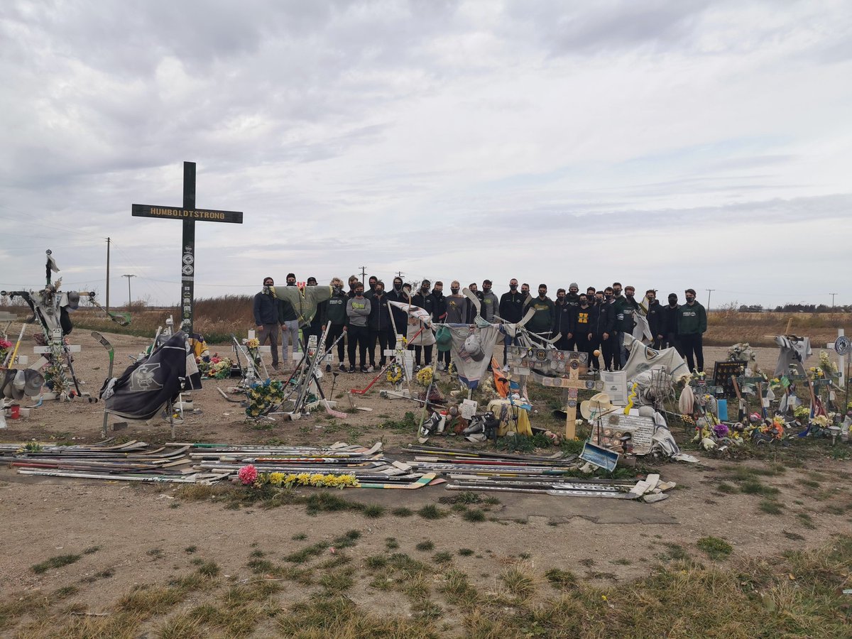 Today we paid our respects to the ones we play for each and every game.
#humboldtstrong 
#neverforgotten