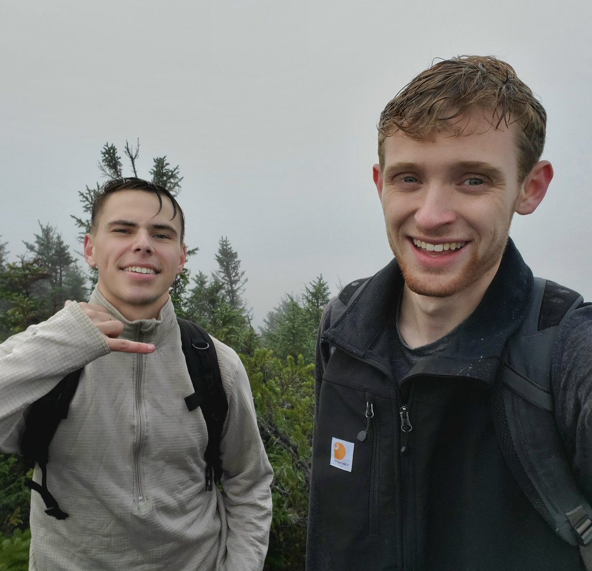 Eric_Wolf8's tweet photo. Shortly after this picture we realized we were on top of the wrong mountain and utterly fucked on time https://t.co/sOf7QC5nlD