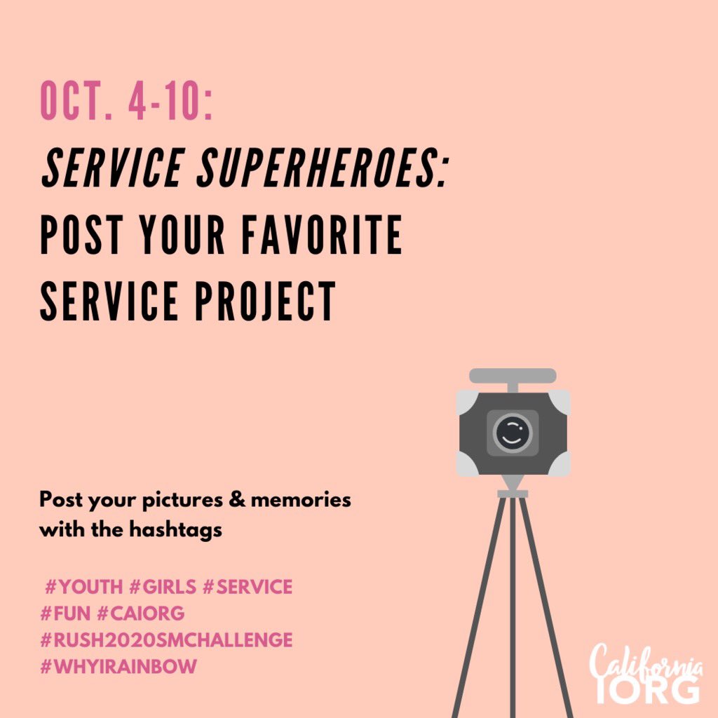 CARainbowGirls's tweet photo. Oct. 4-10 🌻
Service Superheroes:
Post your favorite service project. Shown here are Districts 54, 56, and 57 with tied blankets they made for the Painted Turtle, our state service project! 

 #YOUTH #GIRLS #SERVICE
#FUN #CAIORG
#RUSH2020SMCHALLENGE 
#WHYIRAINBOW https://t.co/zIFJePt3DB
