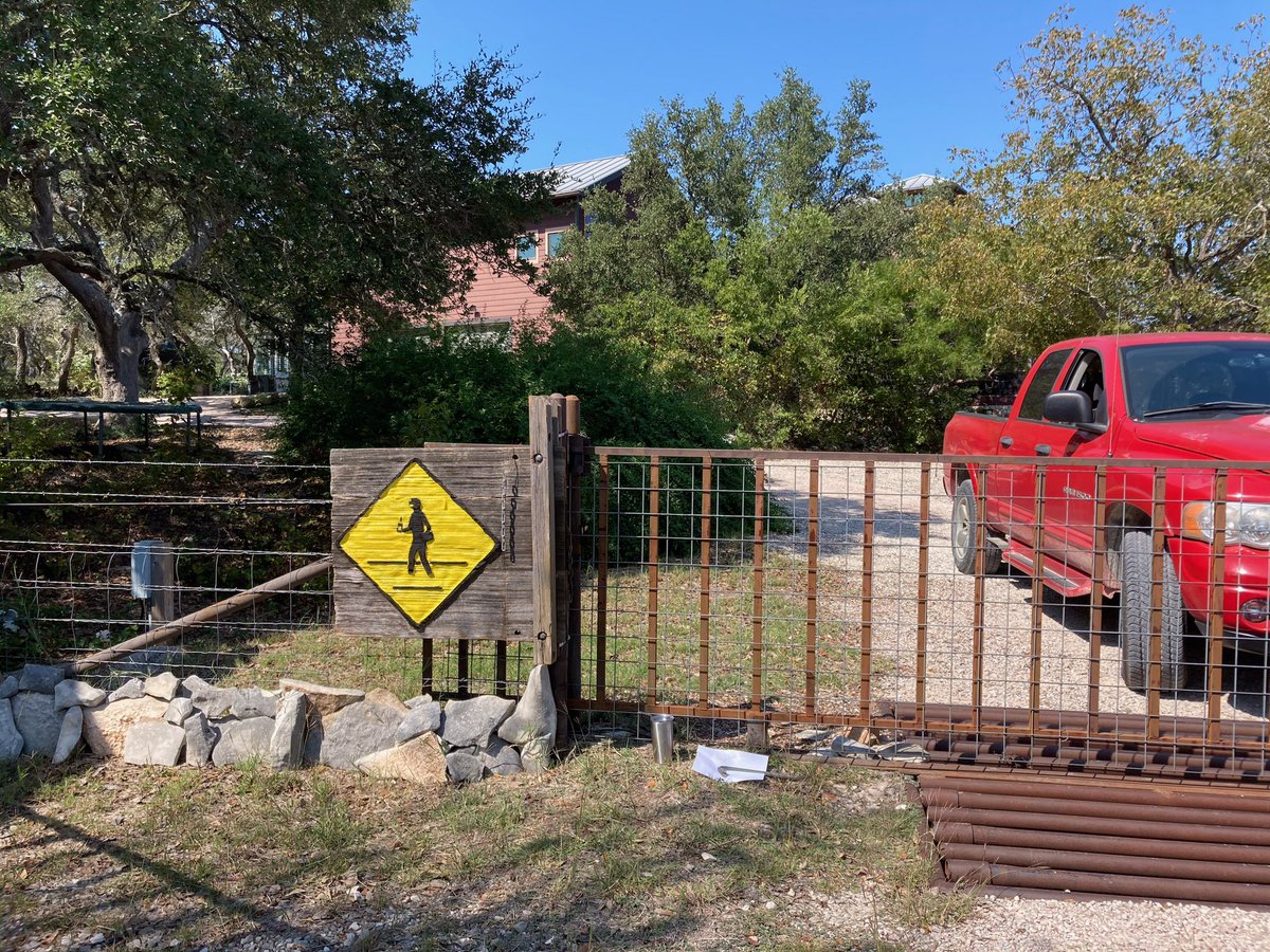 himandhertx's tweet photo. Him &amp; Her has new entrance signage (refurbished by Michael D'Eath). Notice the stacked rock wall by Brenda Freed.  #covidprojects2020 #covidtimeoccupier #quarantineprojects2020 #findsomethingtodo #createsomethingtoday https://t.co/i9J5koORvt