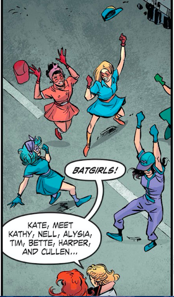 #36-38 is the end of the book and Bette appears in all 3 issues. In 36 we see Bette fighting Parademons. In 37 we see her celebrating with the rest and reuniting with Kate.